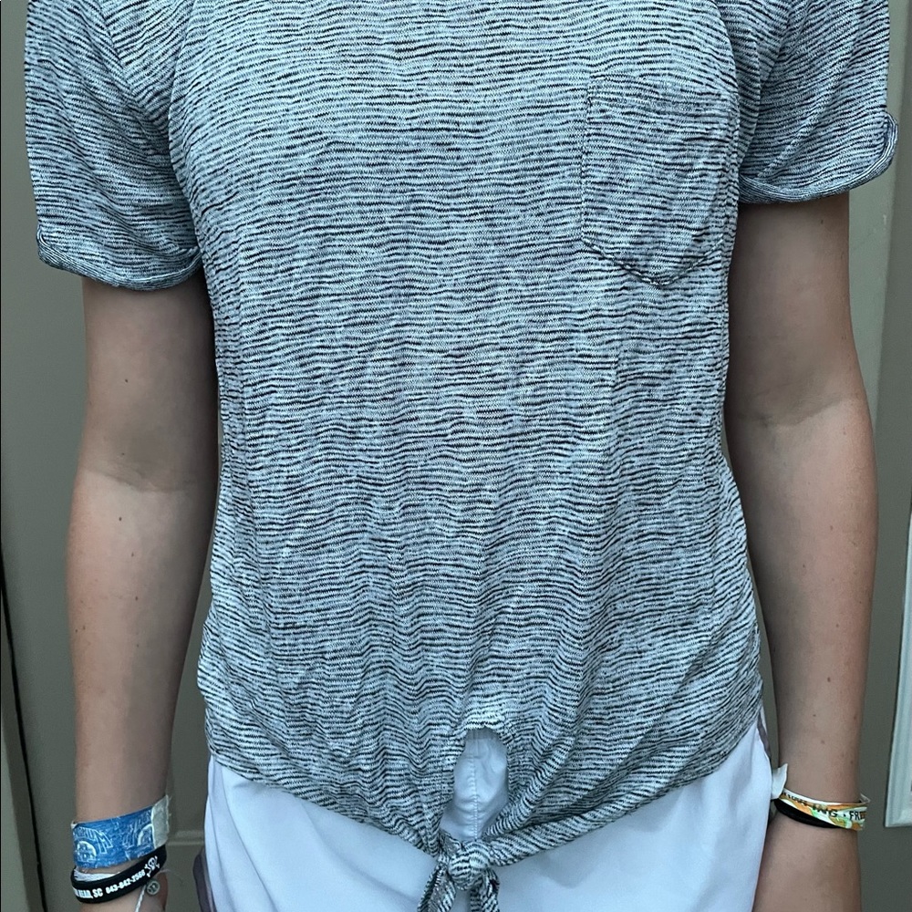 J. Crew Women’s Grey Striped Shirt